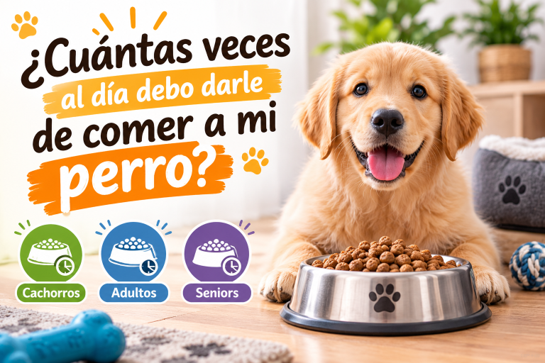¿Cuántas veces al día debo darle de comer a mi perro?